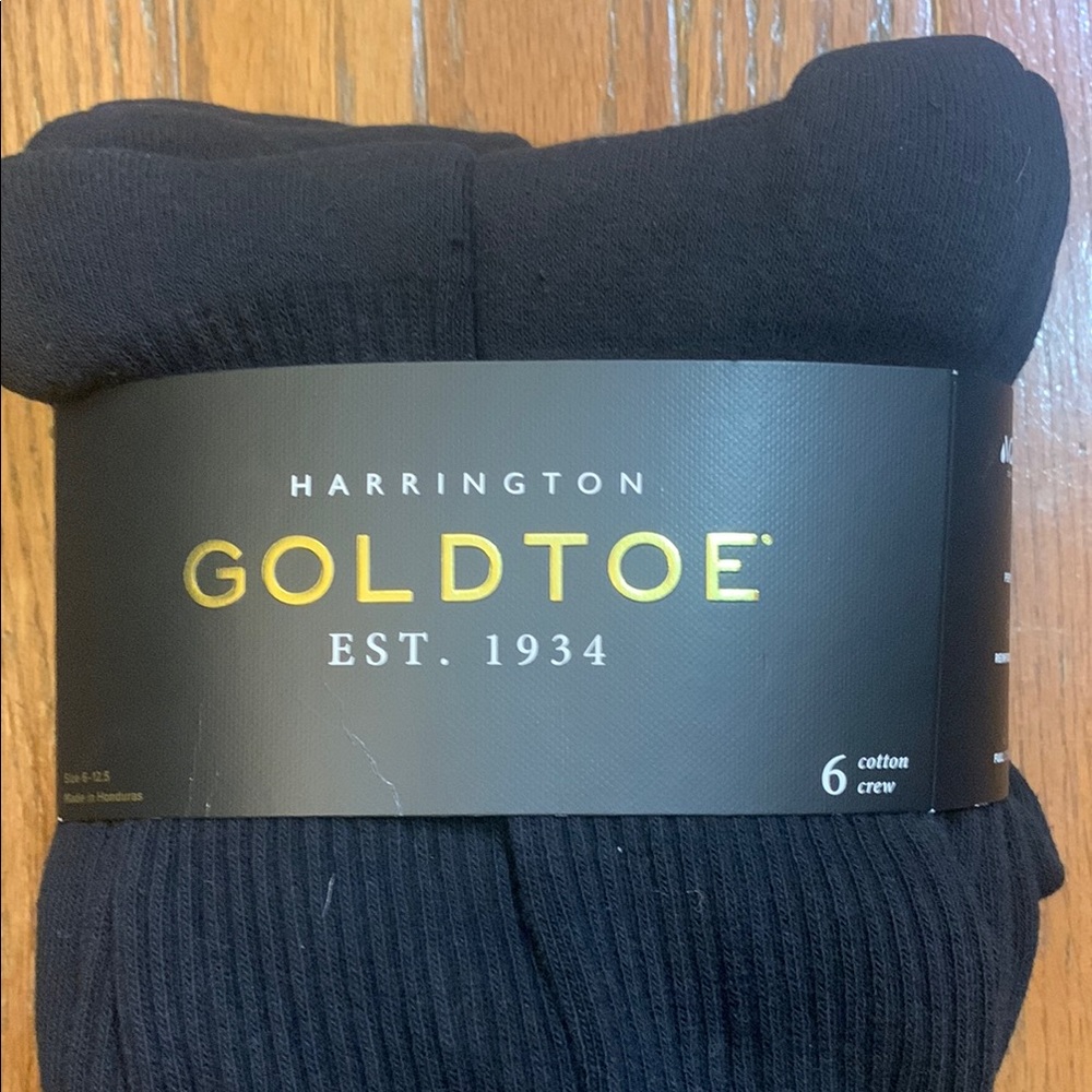 Gold Toe Black Casual Crew Socks - Picture 2 of 5